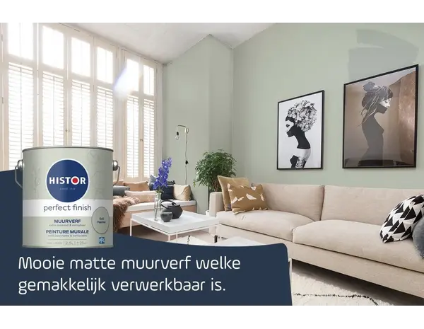 Histor Perfect Finish Muurverf Mat Gull Feather PPG1129-3 Histor Perfect Finish Muurverf Mat Gull Feather PPG1129-3