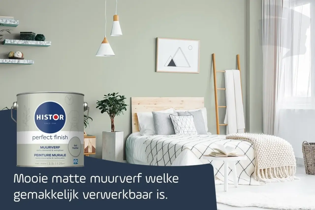 Histor Perfect Finish Muurverf Mat Gull Feather PPG1129-3 Histor Perfect Finish Muurverf Mat Gull Feather PPG1129-3