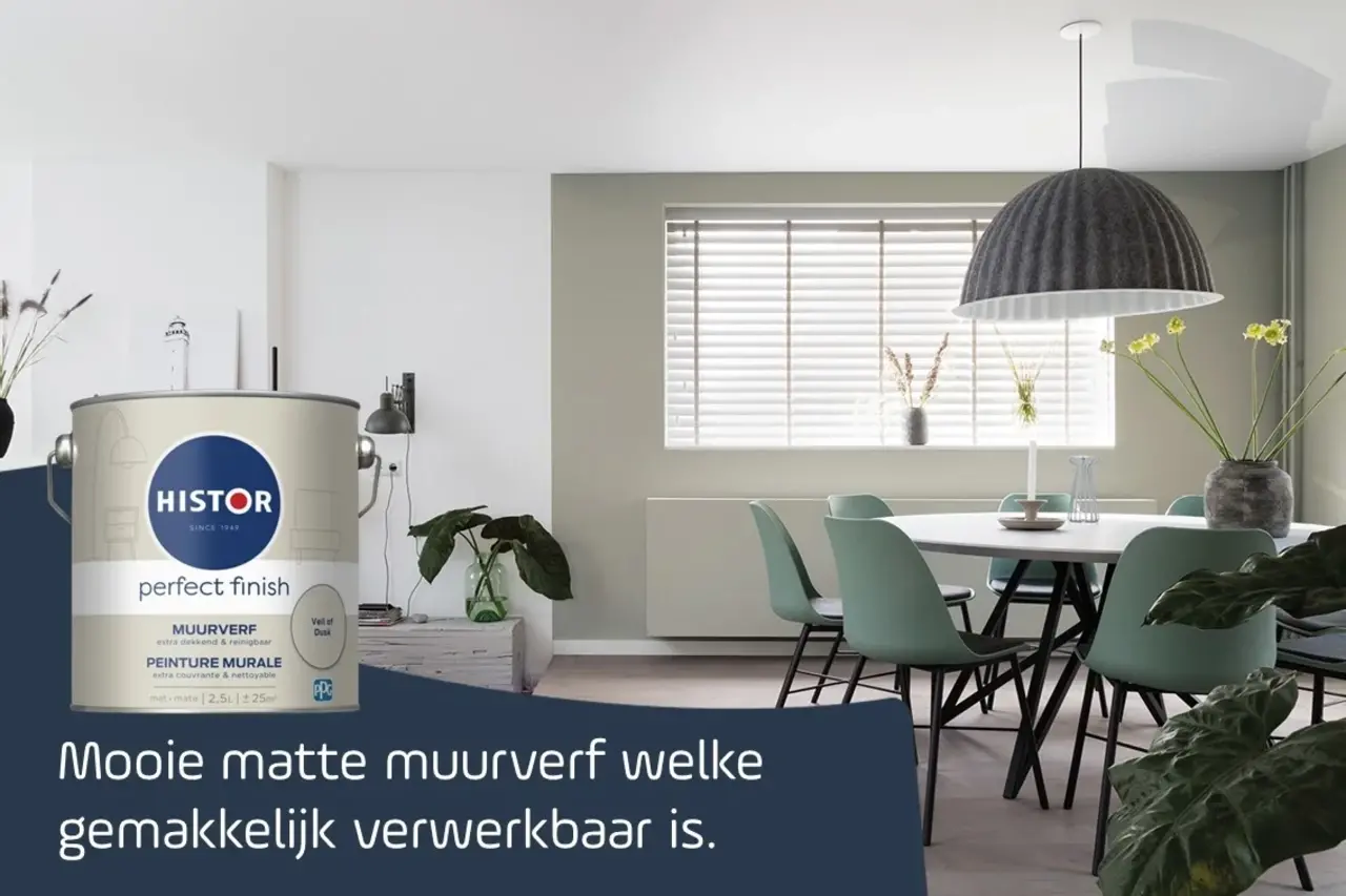 Histor Perfect Finish Muurverf Mat Veil Of Dusk PPG1029-2