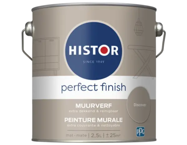 Histor Perfect Finish Muurverf Mat Discover PPG1021-3 Histor Perfect Finish Muurverf Mat Discover PPG1021-3