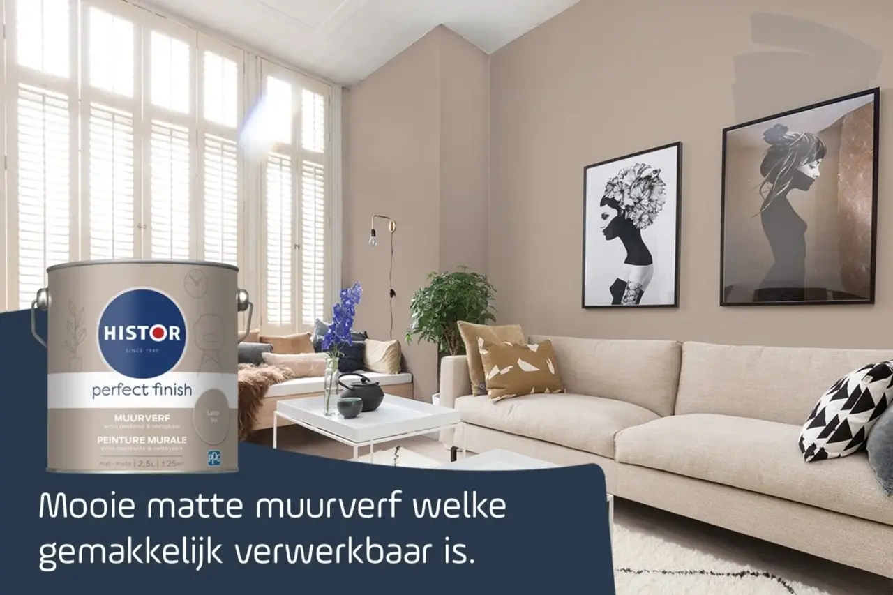 Histor Perfect Finish Muurverf Mat  Latte Ice PPG18-03