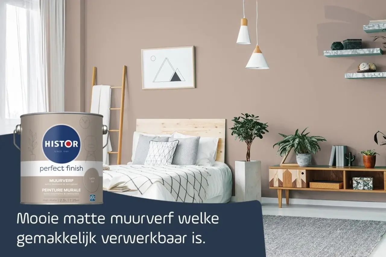 Histor Perfect Finish Muurverf Mat  Latte Ice PPG18-03