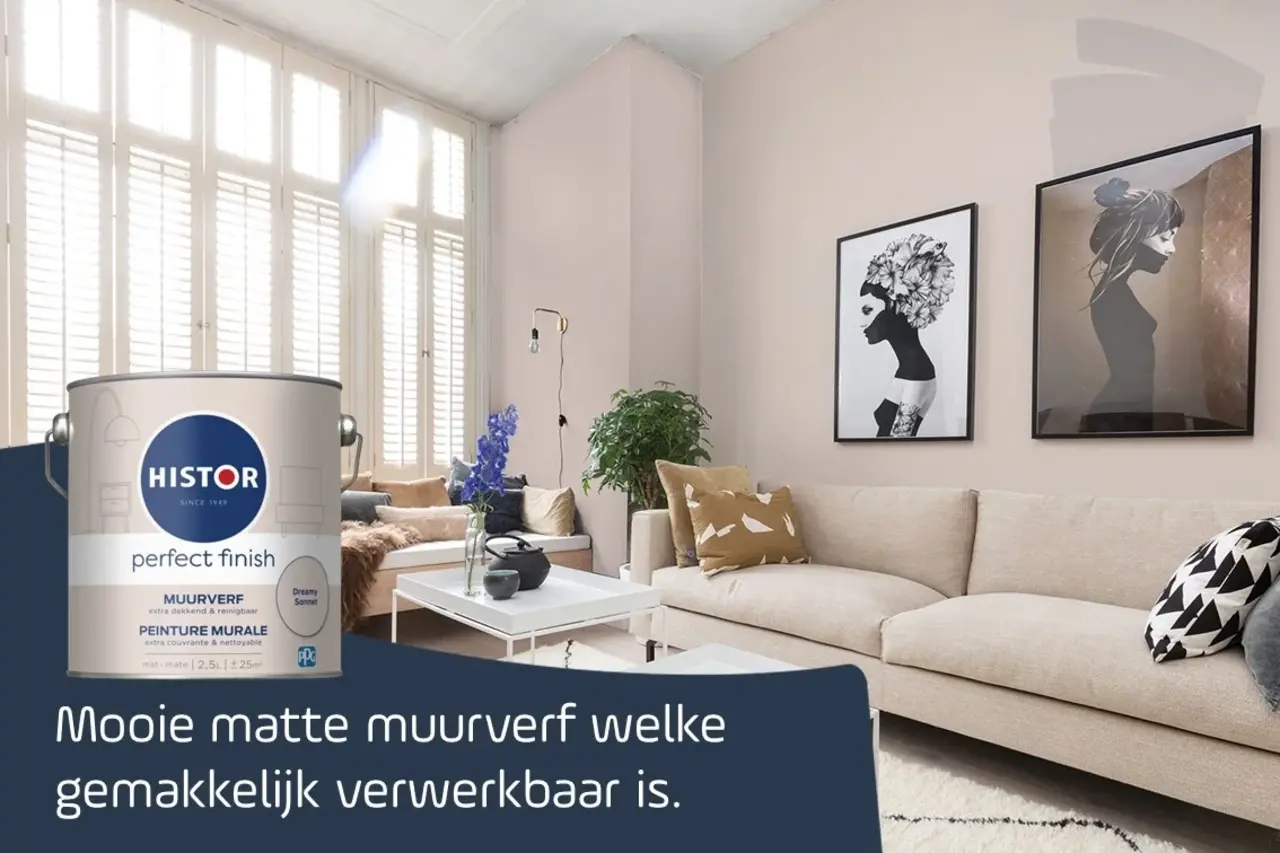 Histor Perfect Finish Muurverf Mat Dreamy Sonnet PPG1061-2