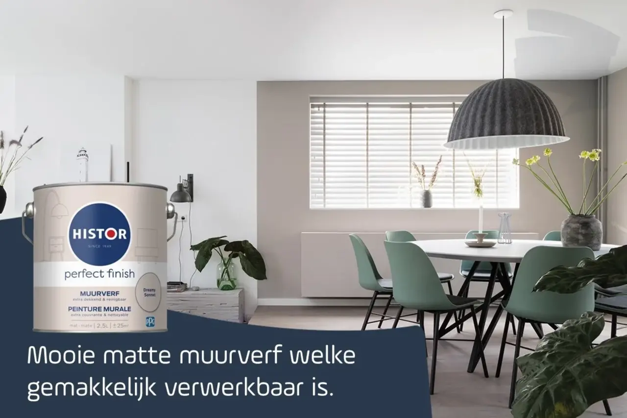 Histor Perfect Finish Muurverf Mat Dreamy Sonnet PPG1061-2