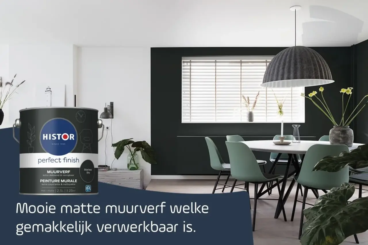 Histor Perfect Finish Muurverf Mat Starless Sky PPG5002-10
