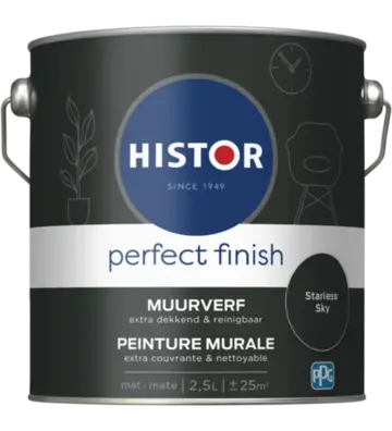 Histor Perfect Finish Muurverf Mat Starless Sky PPG5002-10