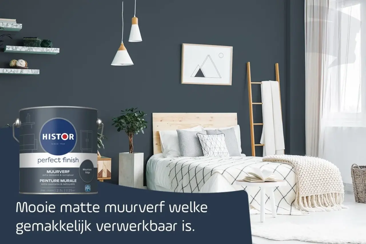 Histor Perfect Finish Muurverf Mat Mountain Edge PPG10-09 Histor Perfect Finish Muurverf Mat Mountain Edge PPG10-09