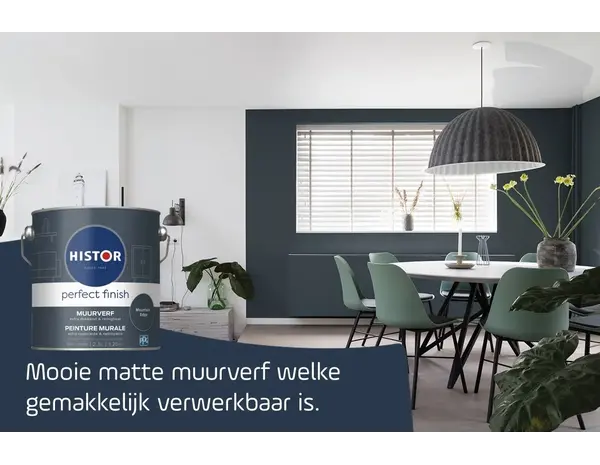 Histor Perfect Finish Muurverf Mat Mountain Edge PPG10-09 Histor Perfect Finish Muurverf Mat Mountain Edge PPG10-09