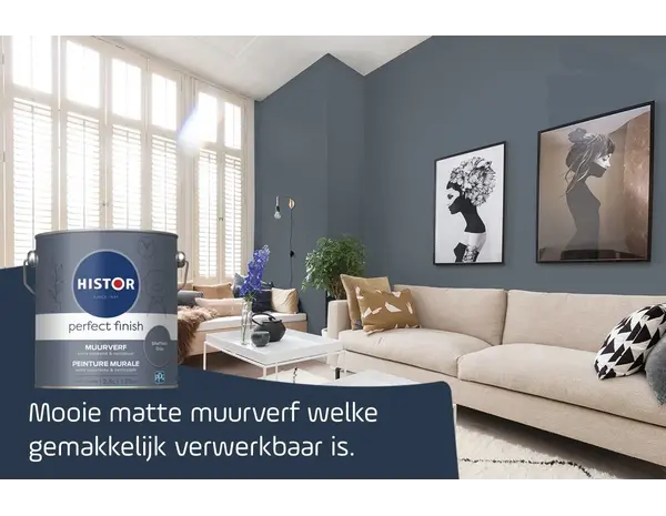 Histor Perfect Finish Muurverf Mat Sheffield Gray PPG1041-6