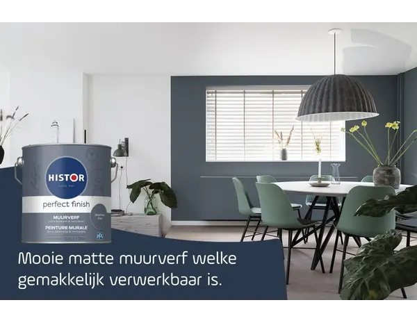 Histor Perfect Finish Muurverf Mat Sheffield Gray PPG1041-6