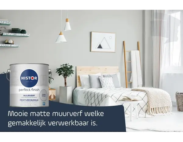 Histor Perfect Finish Muurverf Mat Shaded Whisper PPG5001-1 Histor Perfect Finish Muurverf Mat Shaded Whisper PPG5001-1