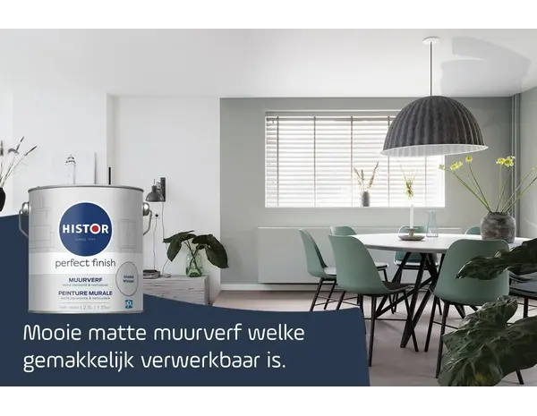 Histor Perfect Finish Muurverf Mat Shaded Whisper PPG5001-1 Histor Perfect Finish Muurverf Mat Shaded Whisper PPG5001-1