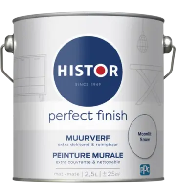 Histor Perfect Finish Muurverf Mat Moonlit Snow PPG1041-1