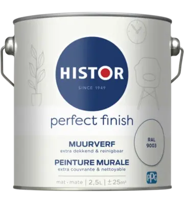 Histor Perfect Finish Muurverf Mat RAL 9003