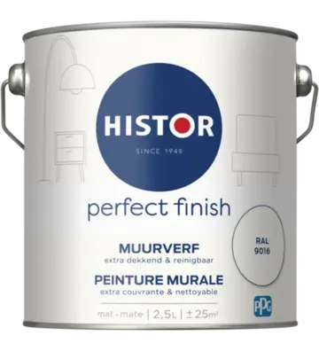 Histor Perfect Finish Muurverf Mat RAL 9016