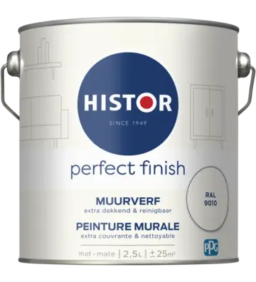 Histor Perfect Finish Muurverf Mat RAL 9010