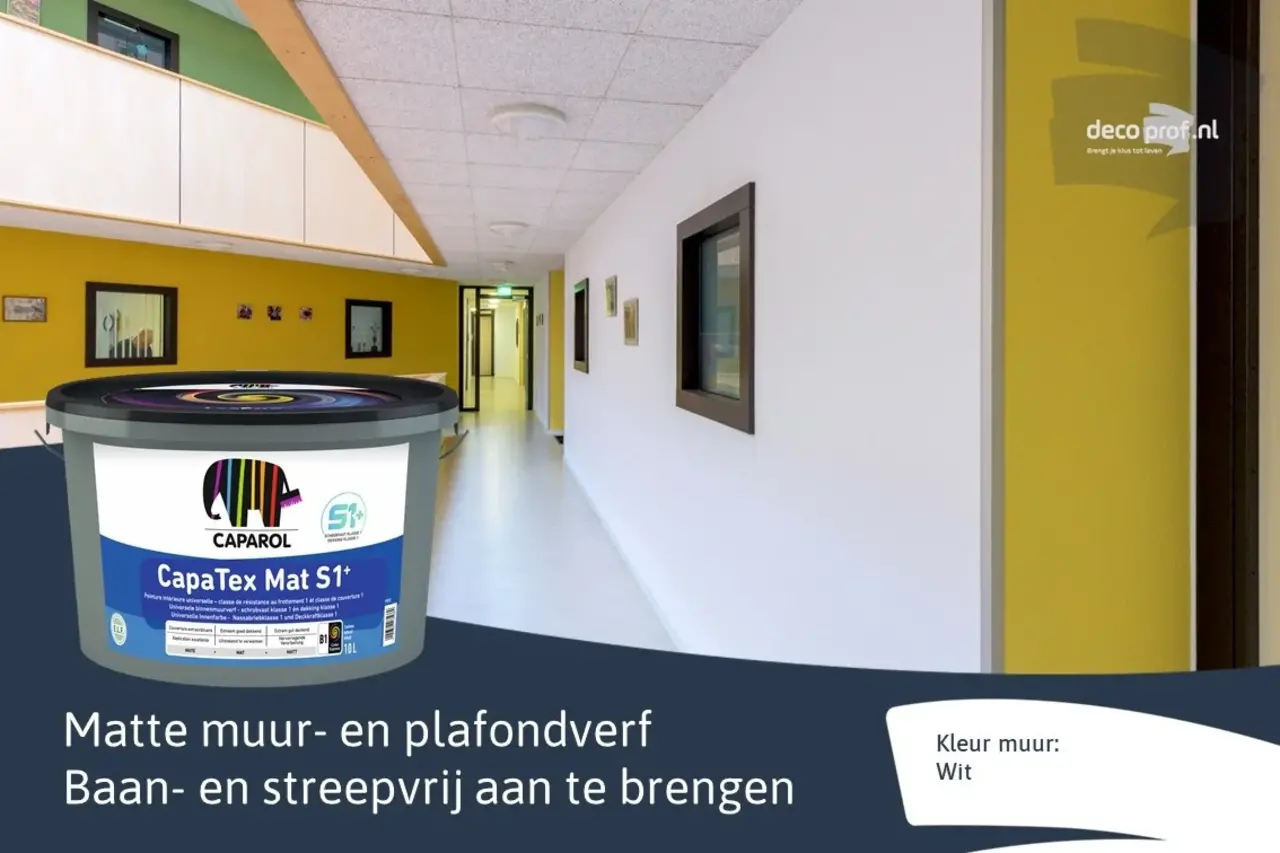 Caparol Capatex Mat S1+ | Matte Muurverf en Plafondverf Caparol Capatex Mat S1+ | Matte Muurverf en Plafondverf