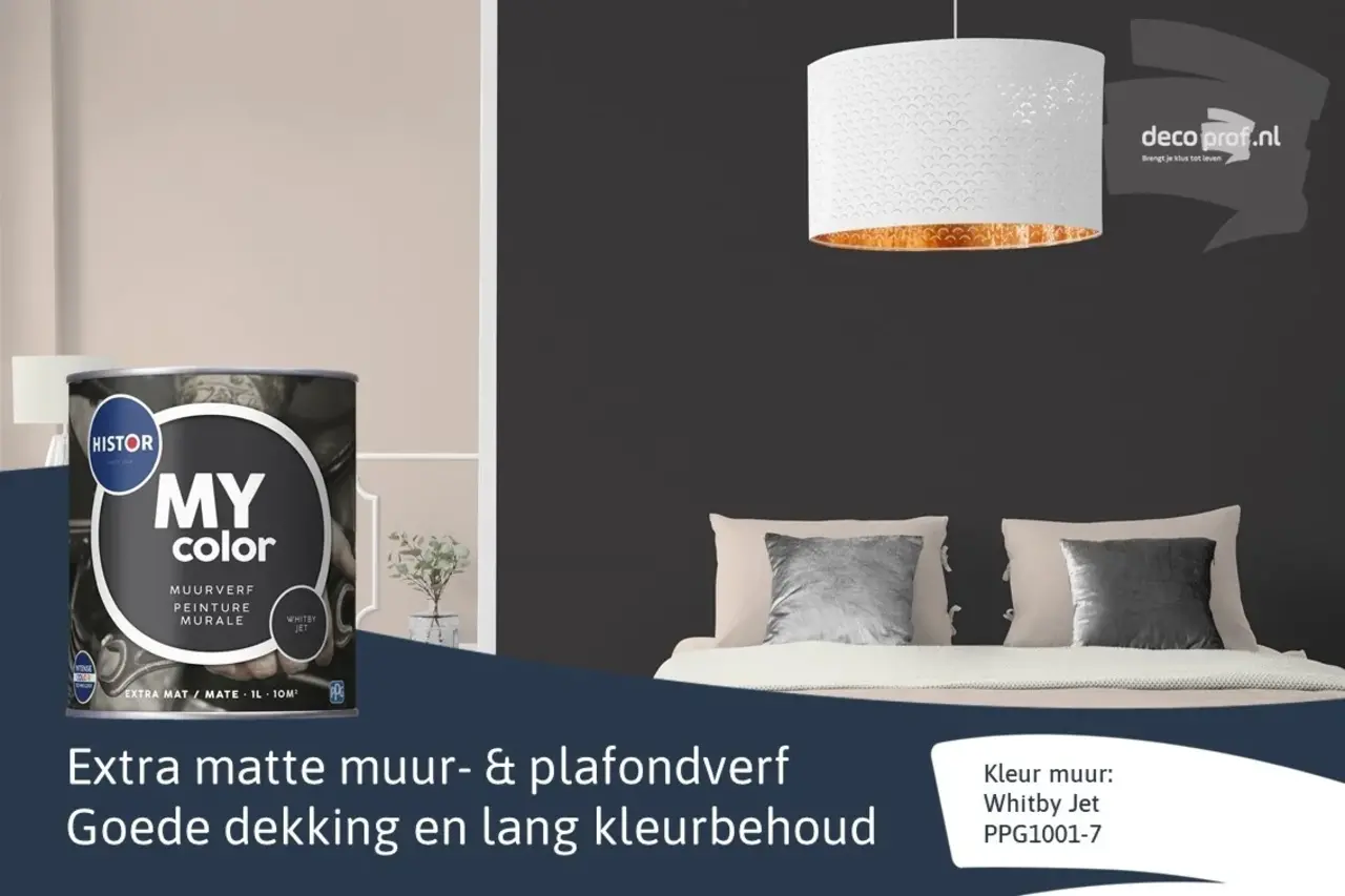 Histor My Color Muurverf Extra Mat Whitby Jet Histor My Color Muurverf Extra Mat Whitby Jet