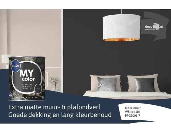 Histor My Color Muurverf Extra Mat Whitby Jet Histor My Color Muurverf Extra Mat Whitby Jet