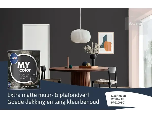 Histor My Color Muurverf Extra Mat Whitby Jet Histor My Color Muurverf Extra Mat Whitby Jet