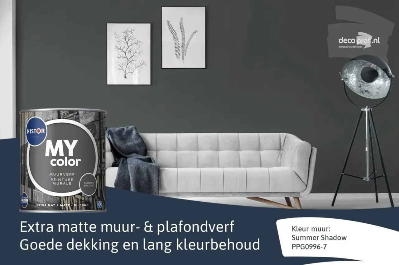 Histor My Color Muurverf Extra Mat Summer Shadow Histor My Color Muurverf Extra Mat Summer Shadow