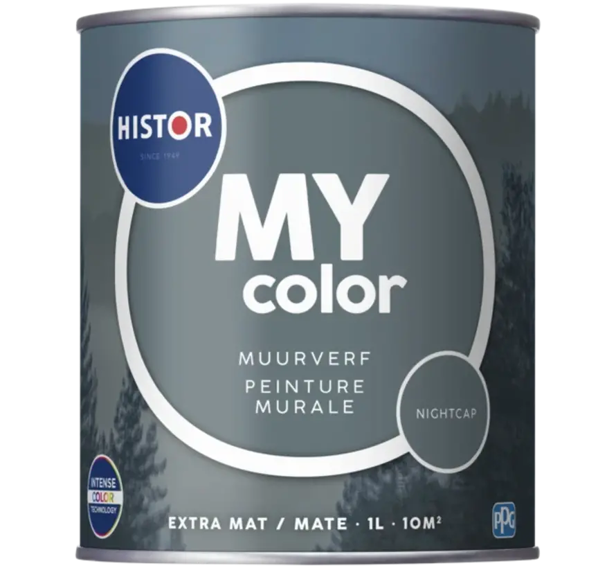 Histor My Color Muurverf Extra Mat Night Cap - 1 LTR