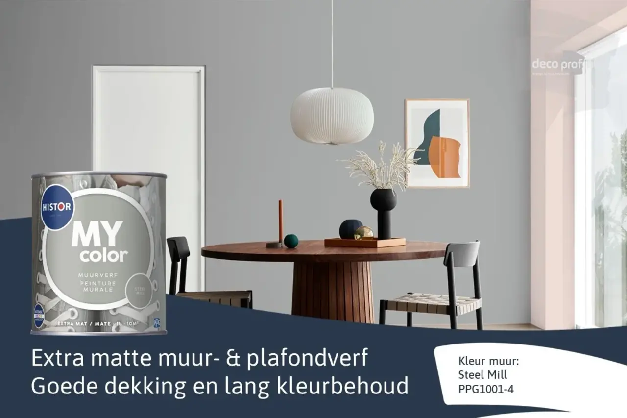 Histor My Color Muurverf Extra Mat Steel Mill Histor My Color Muurverf Extra Mat Steel Mill