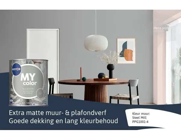 Histor My Color Muurverf Extra Mat Steel Mill Histor My Color Muurverf Extra Mat Steel Mill