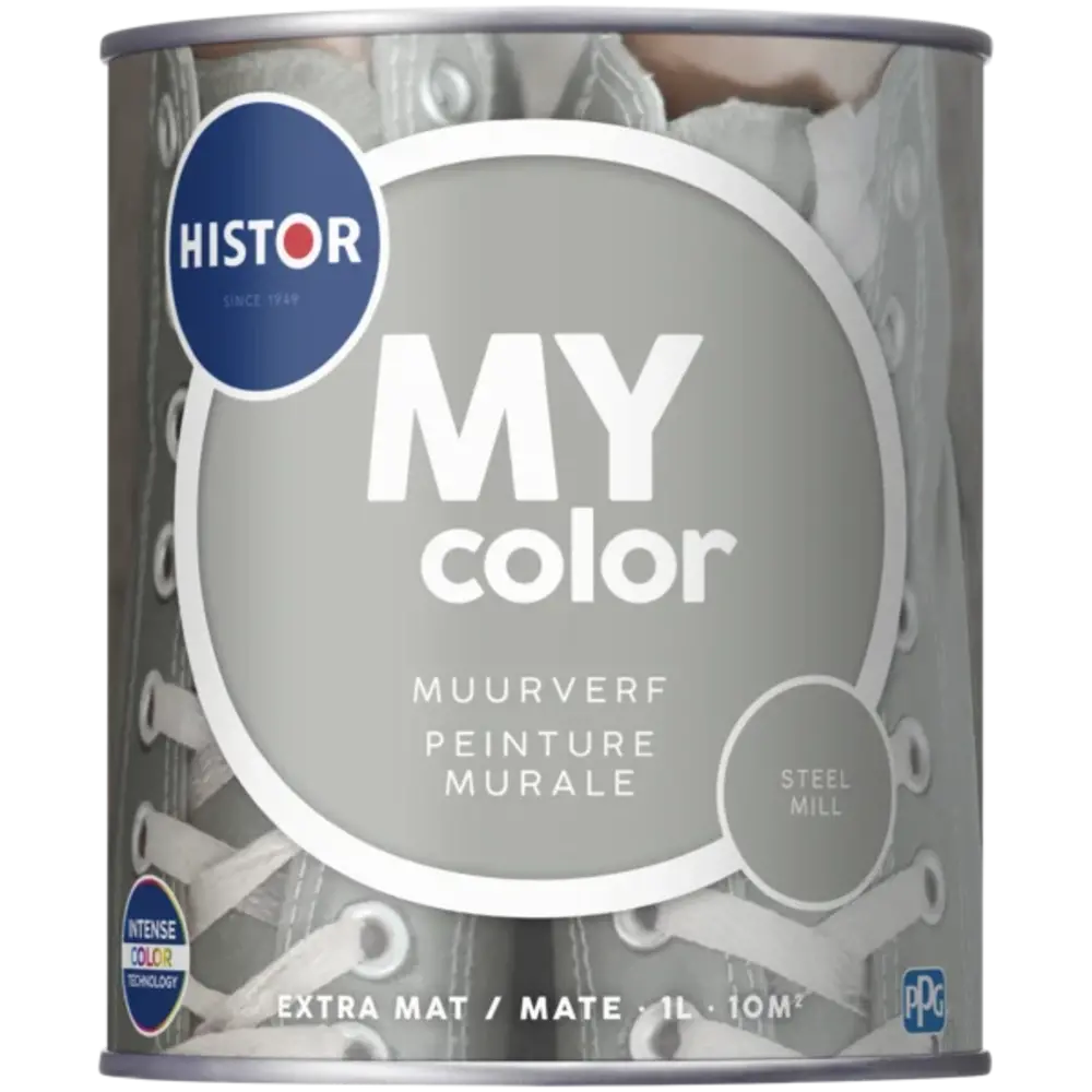 Histor My Color Muurverf Extra Mat Steel Mill Histor My Color Muurverf Extra Mat Steel Mill
