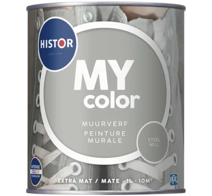 Histor My Color Muurverf Extra Mat Steel Mill - 1 LTR