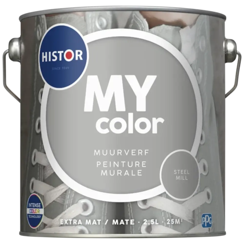 Histor My Color Muurverf Extra Mat Steel Mill Histor My Color Muurverf Extra Mat Steel Mill
