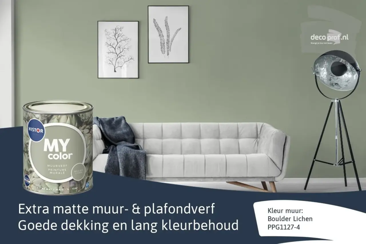 Histor My Color Muurverf Extra Mat Boulder Lichen Histor My Color Muurverf Extra Mat Boulder Lichen
