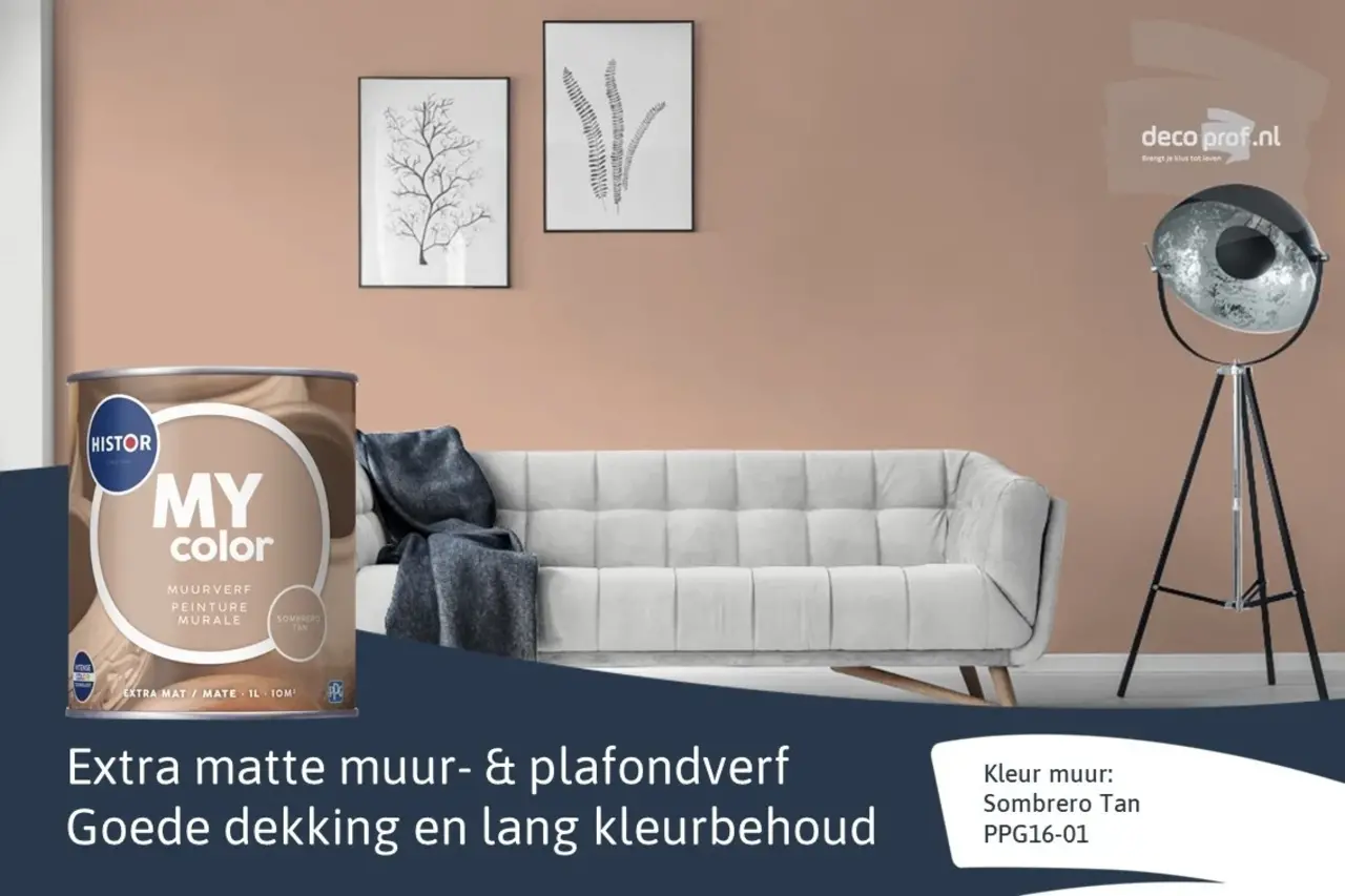 Histor My Color Muurverf Extra Mat Sombrero Tan Histor My Color Muurverf Extra Mat Sombrero Tan