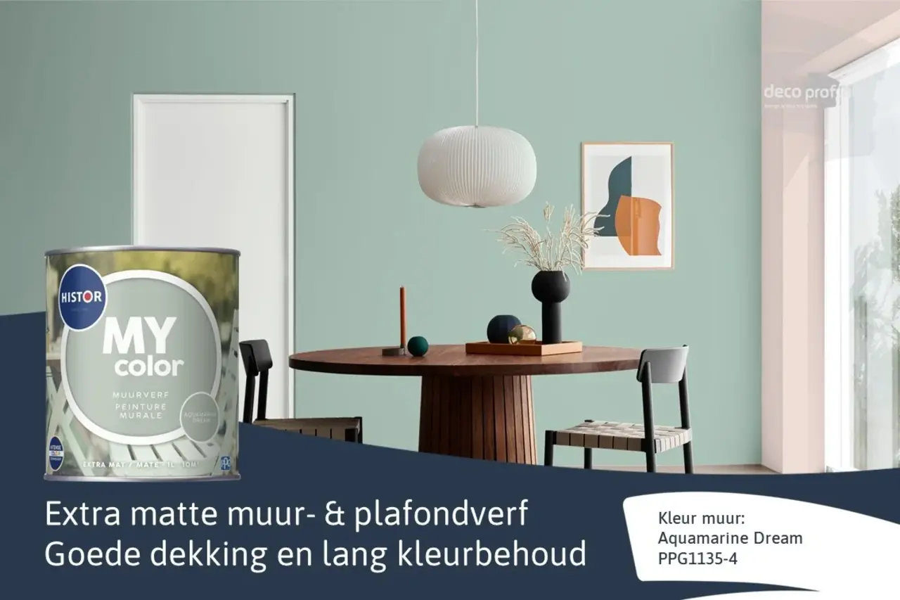 Histor My Color Muurverf Extra Mat Aquamarine Dream Histor My Color Muurverf Extra Mat Aquamarine Dream