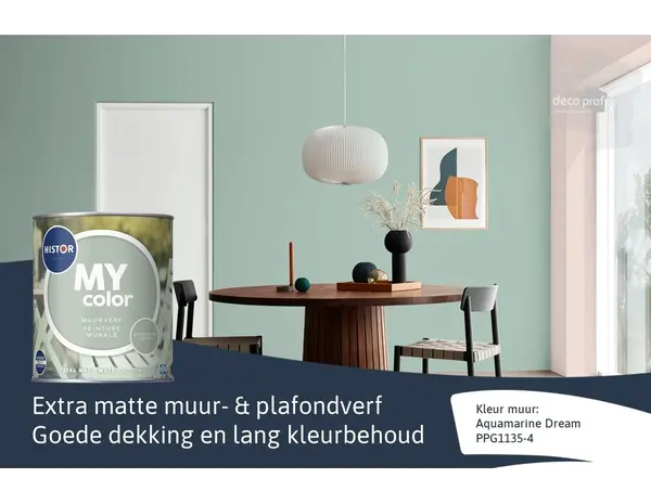 Histor My Color Muurverf Extra Mat Aquamarine Dream Histor My Color Muurverf Extra Mat Aquamarine Dream