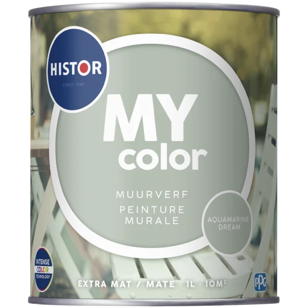 Histor My Color muurverf extra mat aqua dream 1 liter