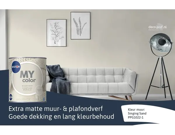 Histor My Color Muurverf Extra Mat Singing Sand Histor My Color Muurverf Extra Mat Singing Sand
