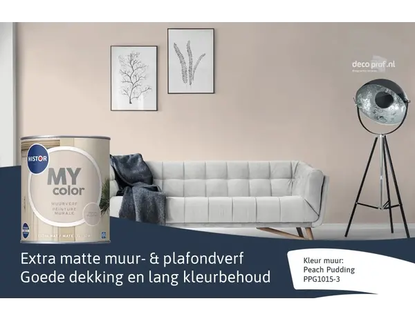 Histor My Color Muurverf Extra Mat Peach Pudding Histor My Color Muurverf Extra Mat Peach Pudding