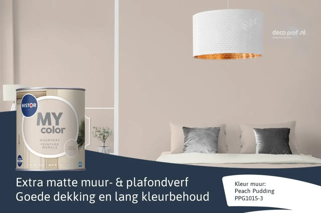 Histor My Color Muurverf Extra Mat Peach Pudding Histor My Color Muurverf Extra Mat Peach Pudding
