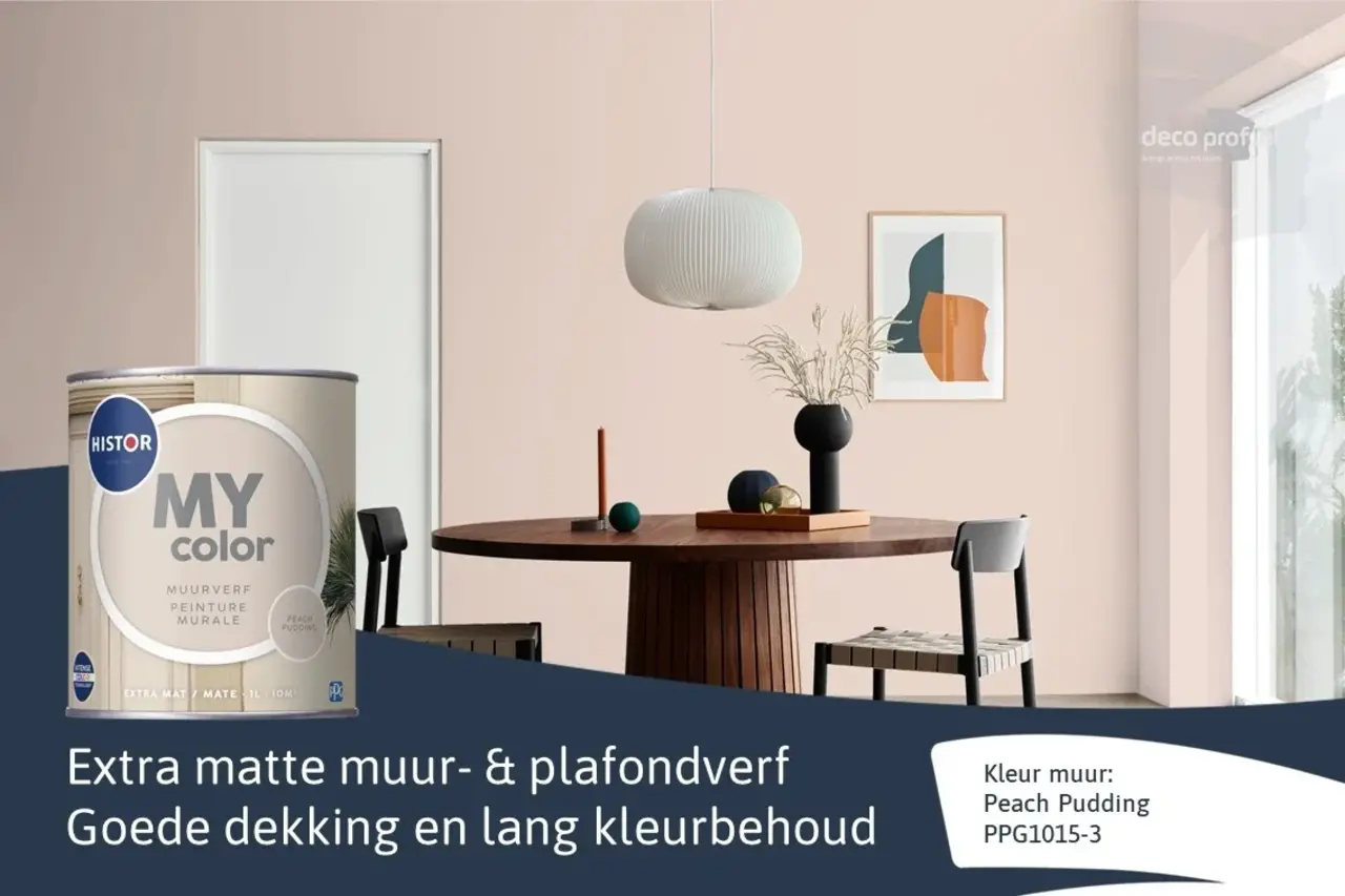Histor My Color Muurverf Extra Mat Peach Pudding Histor My Color Muurverf Extra Mat Peach Pudding