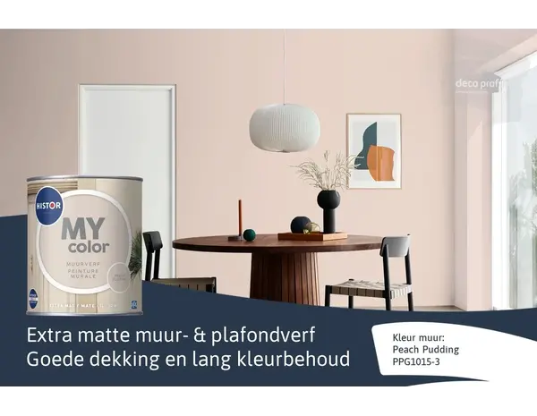 Histor My Color Muurverf Extra Mat Peach Pudding Histor My Color Muurverf Extra Mat Peach Pudding