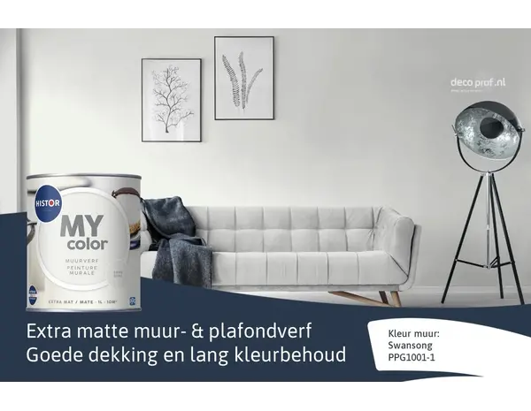 Histor My Color Muurverf Extra Mat Swansong Histor My Color Muurverf Extra Mat Swansong
