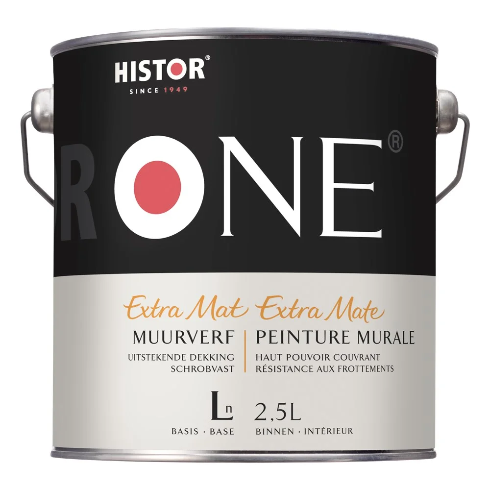 One Muurverf Extra Mat | 2,5 LTR | Wit