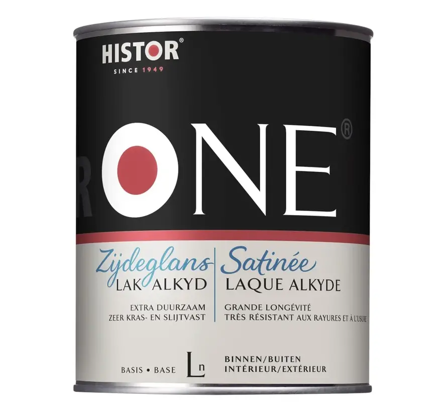 Histor One Lak Zijdeglans Alkyd (Terpentinegedragen) - 500 ML 