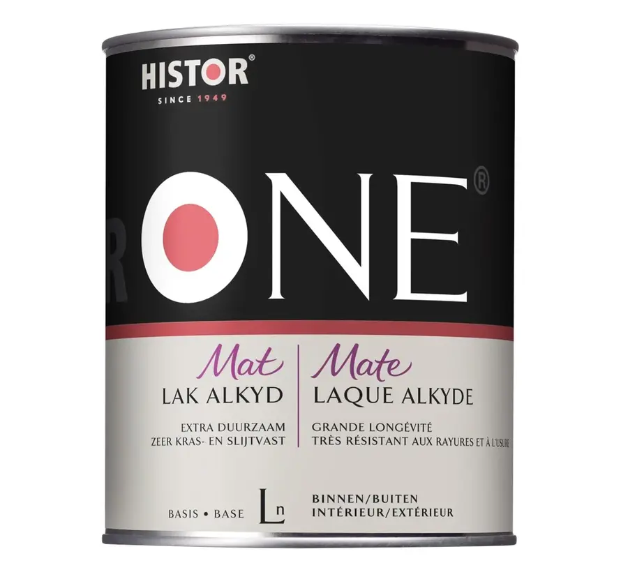 Histor One Lak Mat Alkyd (Terpentinegedragen) - 500 ML 