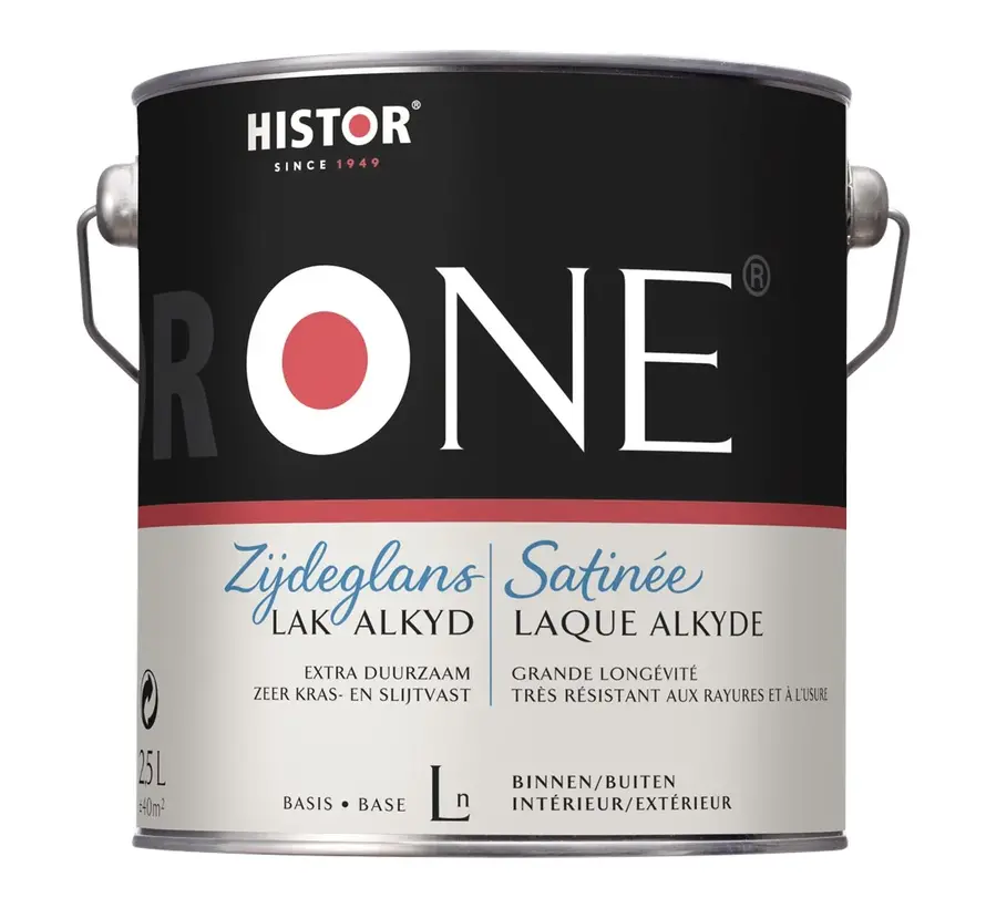 Histor One Lak Zijdeglans Acryl (Watergedragen) - 500 ML 