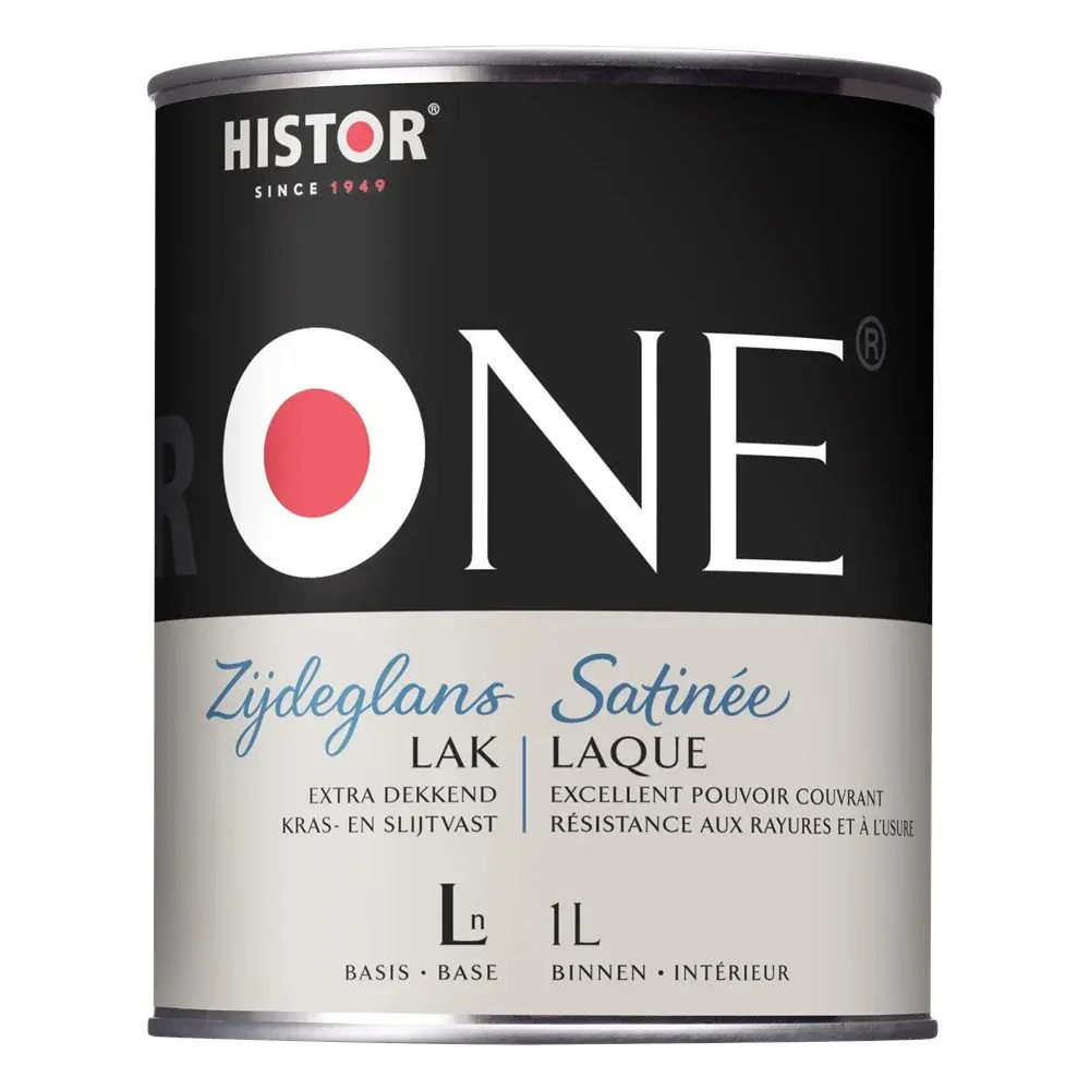 Histor One Lak Zijdeglans Acryl (Watergedragen) Histor One Lak Zijdeglans Acryl (Watergedragen)