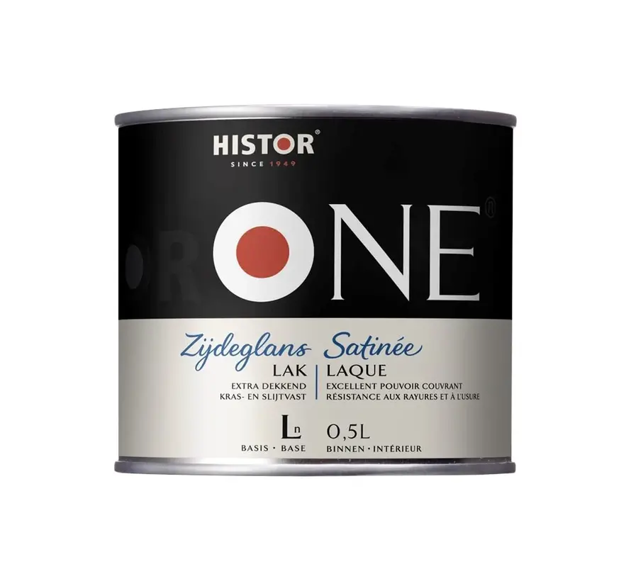 Histor One Lak Zijdeglans Acryl (Watergedragen) - 500 ML 