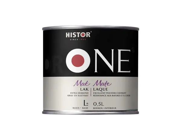Histor One Lak Mat Acryl (Watergedragen) Histor One Lak Mat Acryl (Watergedragen)