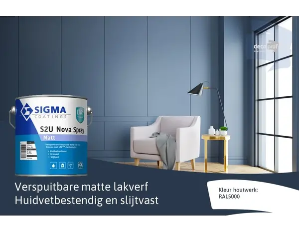 Sigma S2U Nova Spray Matt | Verspuitbare Matte Lakverf Binnen